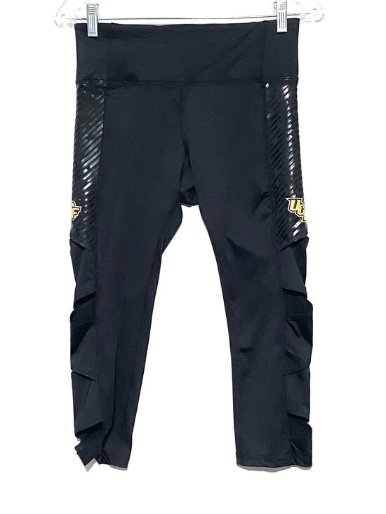 Rivalry Threads Pants - UCF Knights Black Leggings Womens M 8/10 Side Cut Out Athleisure Sporty Gym Yoga